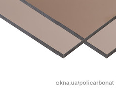 Поликарбонат монолитный Monogal, 5 мм., бронза, спс - 20%.